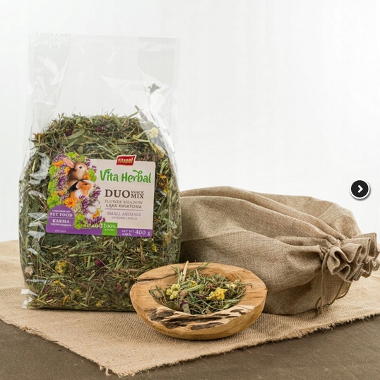Vita Herbal Duo Snack Łąka Kwiatowa Dla Gryzoni I Królika Vitapol 400g