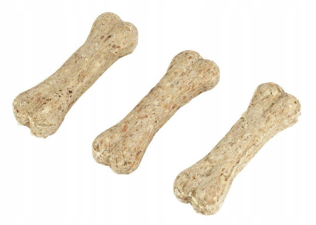 Przysmak dla psa kość ze skóry wołowej do gryzienia jedzenia 55g 12cm Kerbl