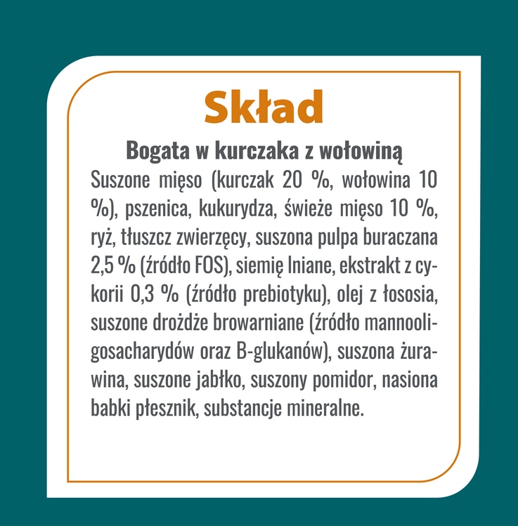 Karma Sucha dla Psa Psów małych ras Pupil Prime Mini Kurczak Wołowina 720g