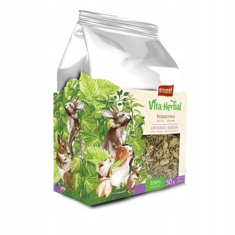Vita Herbal liść pokrzywy dla gtyzoni królika 50g Vitapol