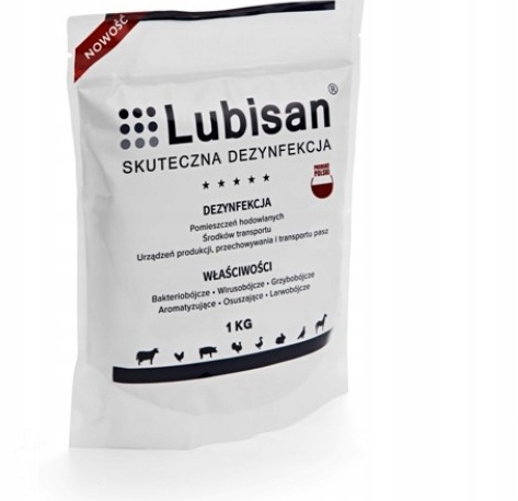 Lubisan sucha dezynfekcja gołębie króliki drób 1kg