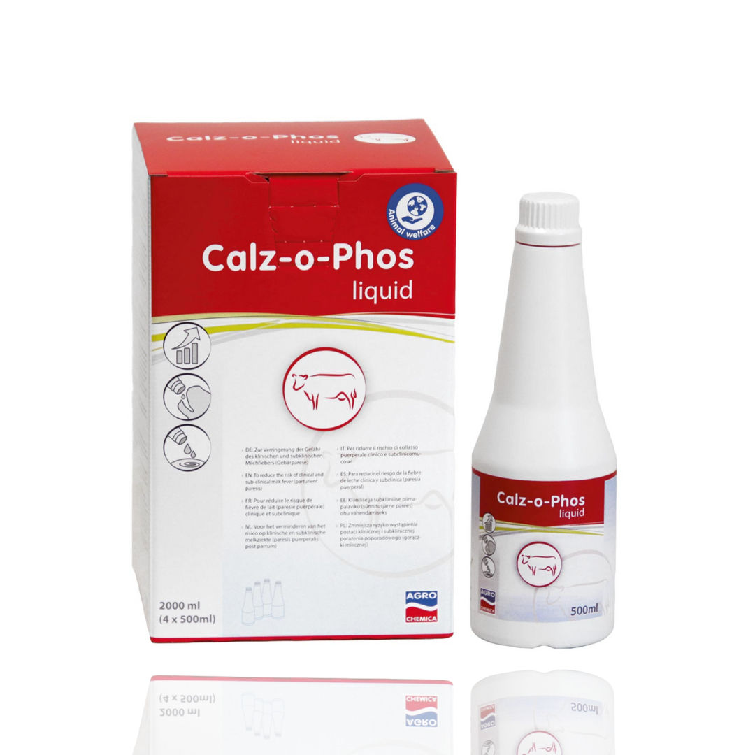 Calz-o-Phos Liquid 4x500 ml – Wapniowo-fosforowa mieszanka dla krów