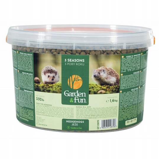 Karma Dla Jeży Wolnożyjących - 3 Pory Roku Garden&Fun 1,6 kg