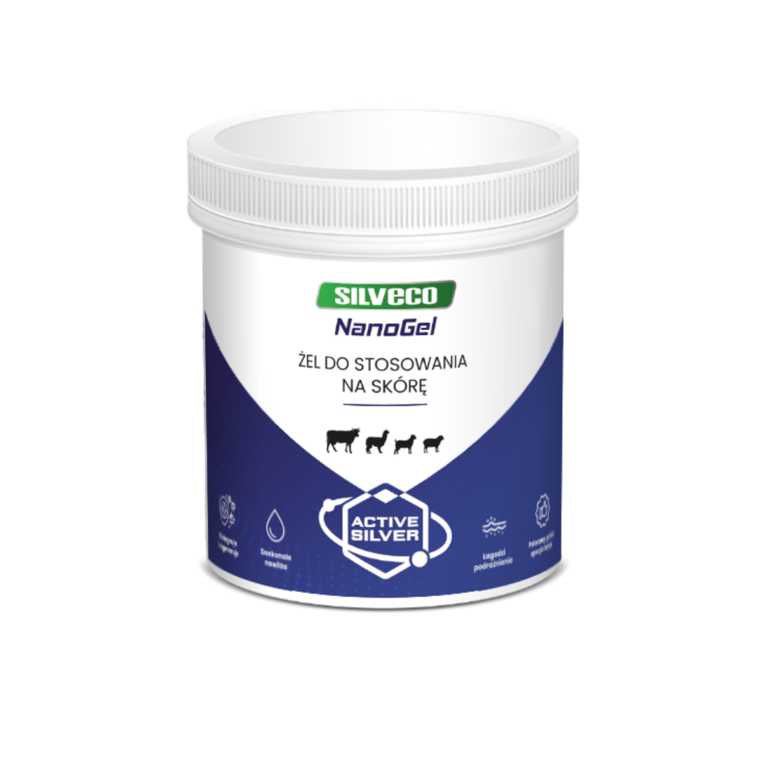 SILVECO NanoGel żel na skórę zwierząt regeneruję skórę nawilża łagodzi 480g