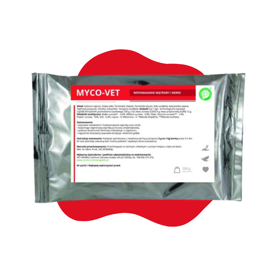 MYCO VET wątroba nerki Centrum Zdrowia Gołębi 200g