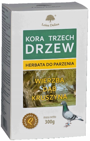 Kora trzech drzew herbata dla gołębi Leśna Dolina