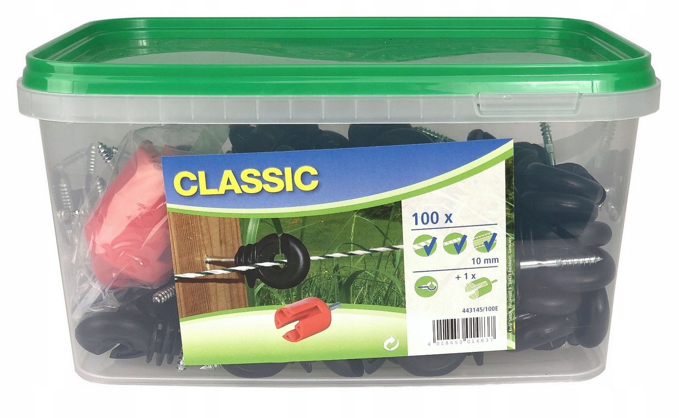 Zestaw CLASSIC izolator okrągły 100szt + NASADKA