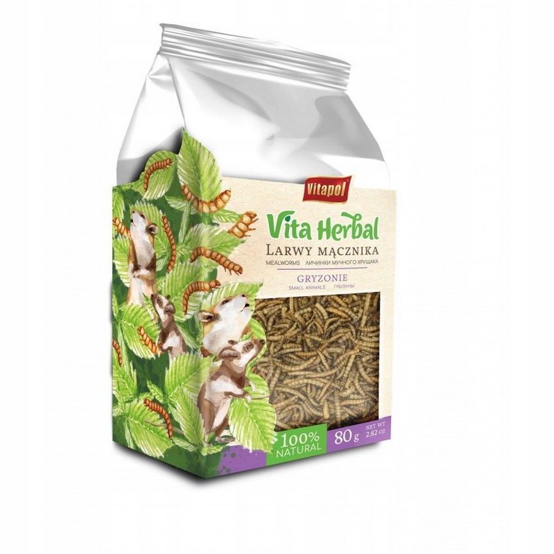 Vita Herbal szuszone larwy mącznika przysmak dla gryzoni 80g Vitapol