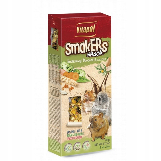 Smakers Snack Dla Gryzoni Brokułowy Vitapol 90 g 2 szt.