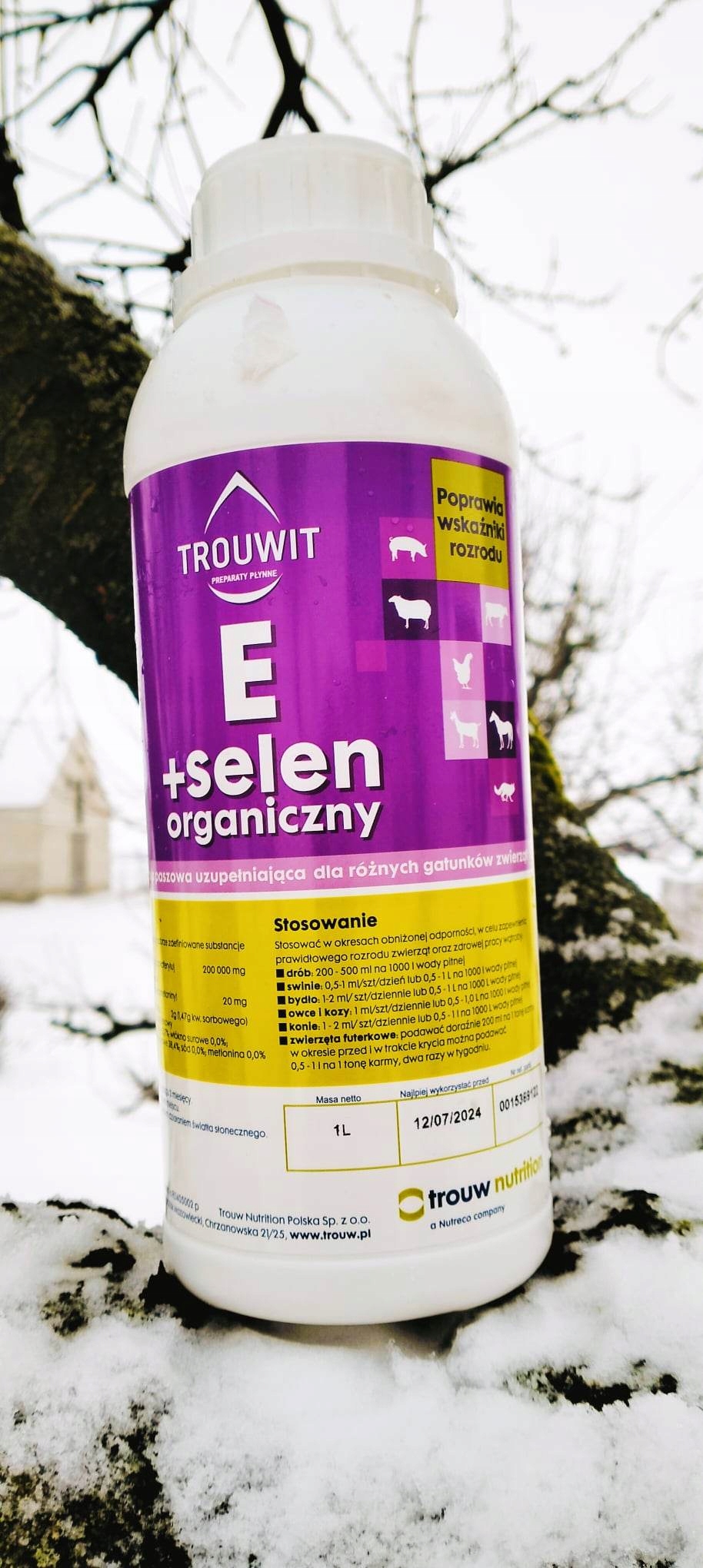 Trouwit E+Selen Bydło Konie Trouw Nutrition 1L