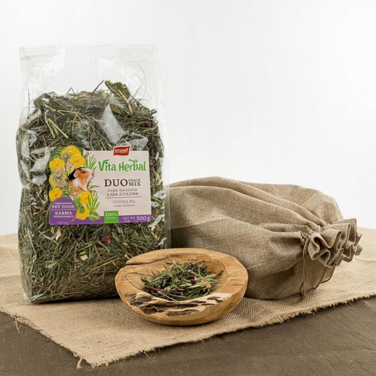 Vita Herbal Duo Snack Łąka Ziołowa Dla Świnki Morskiej Vitapol 500g