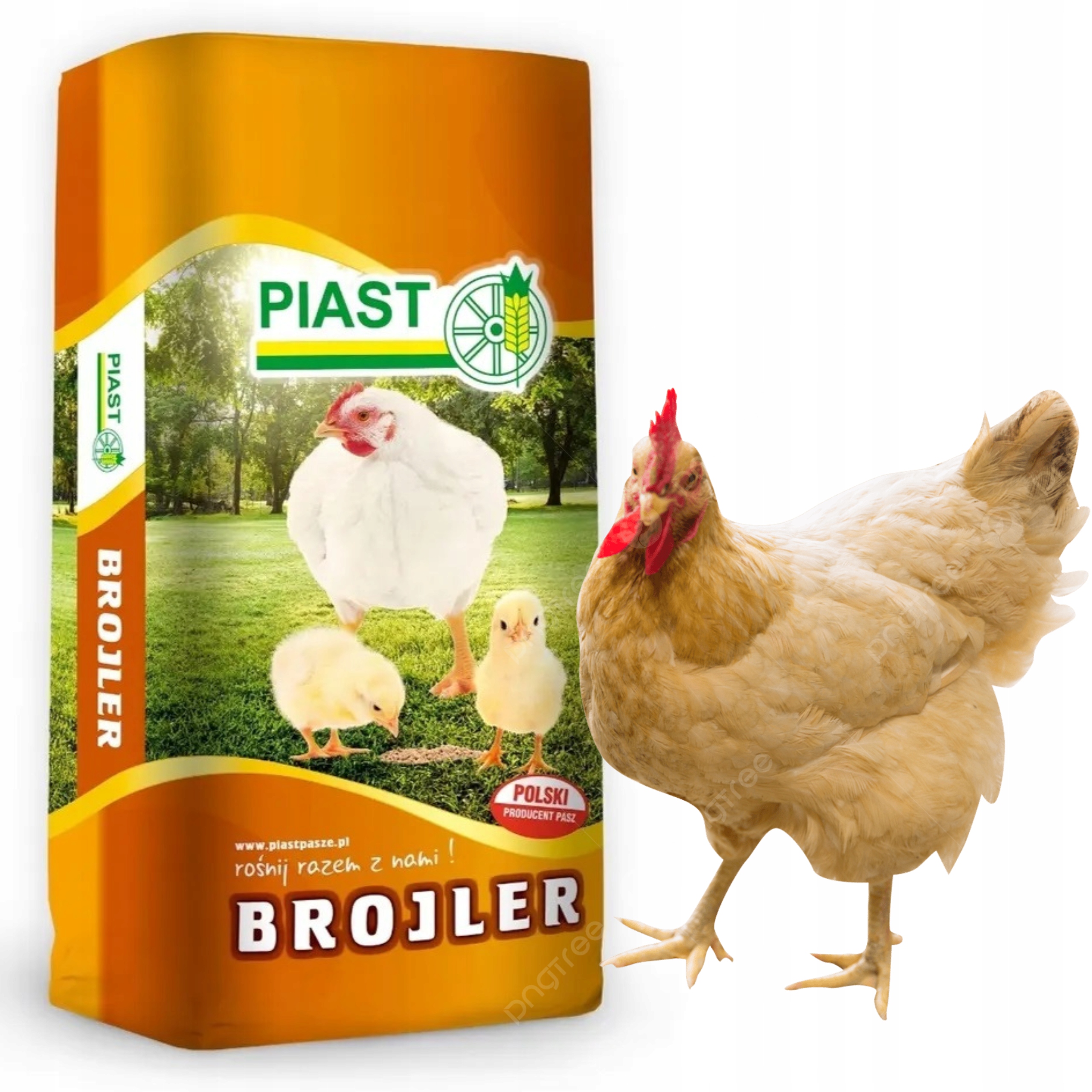Karma kruszonka dla Kurczaków Brojlerów PIAST BROJLER 1G opakowanie 25kg