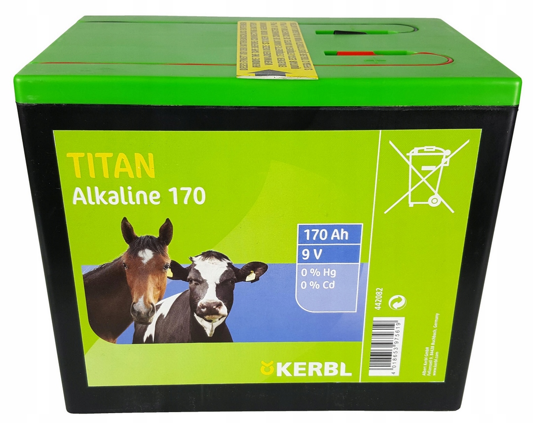 Bateria alkaliczna do elektryzatora TITAN 9V Kerbl