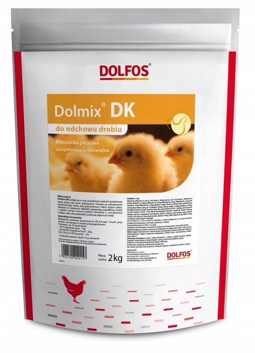 Dolmix DK odchów drobiu niosek kaczek Dolfos 2kg