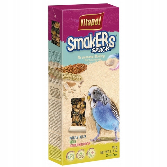 Smakers Snack Na Pierzenie Dla Papużki Falistej Vitapol 90 g 2 szt.