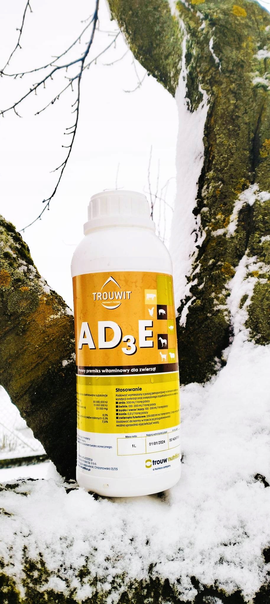Trouwit AD3E witaminy dla drobiu królików bydła 1L