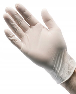Rękawice latex lateksowe rozmiar xL