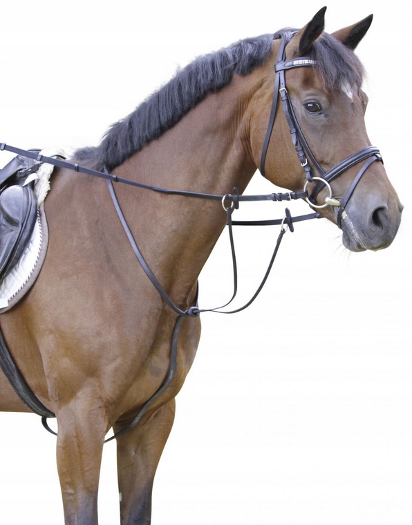 Wytok dla konia, skórzany czarny Pony Covalliero