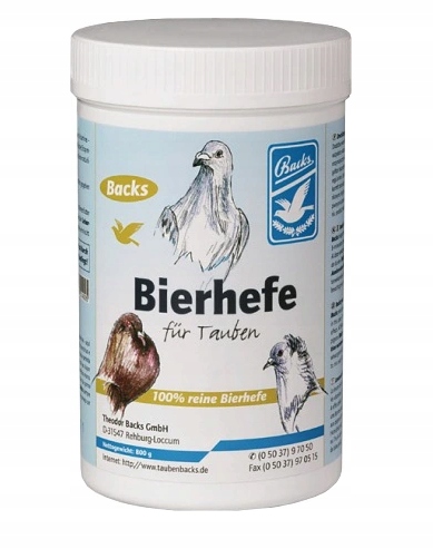BACKS BIERHEFE Drożdże piwne dla gołębi 800g