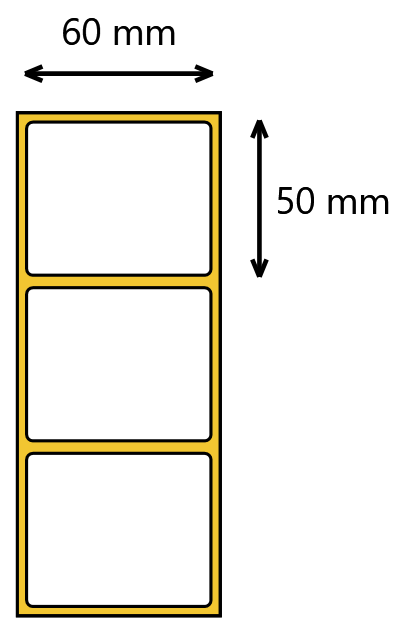 Etykieta termiczna 60x50 odlepna