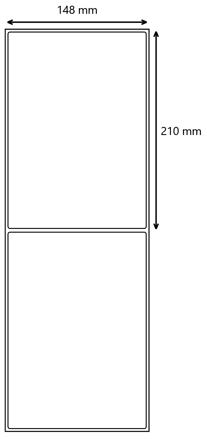 Etykieta foliowa 148x210 mm