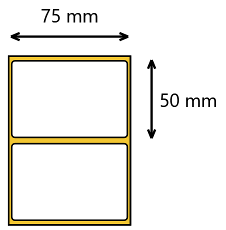 Etykieta termiczna 75x50