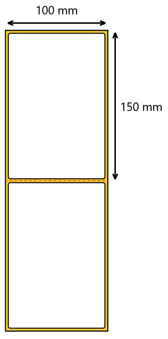 Etykieta termiczna 100x150