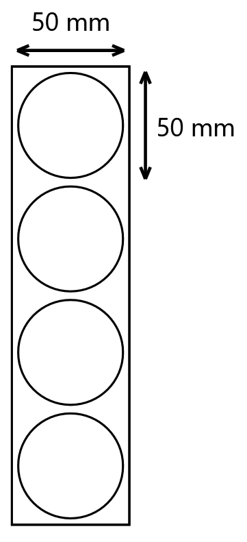 etykiety foliowe fi50 mm pp