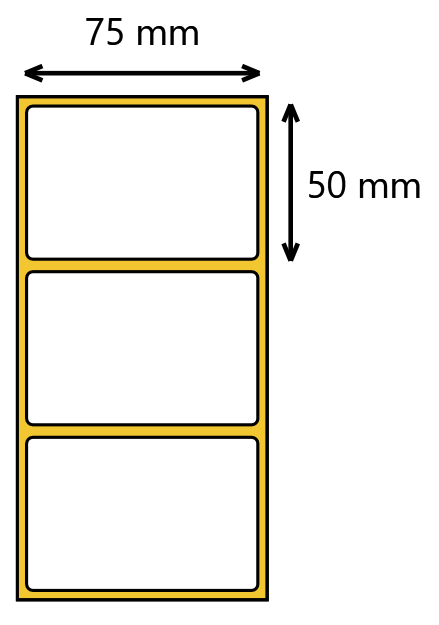 Etykieta termiczna 75x50