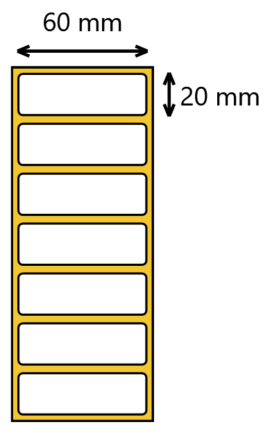 etykieta 60x20