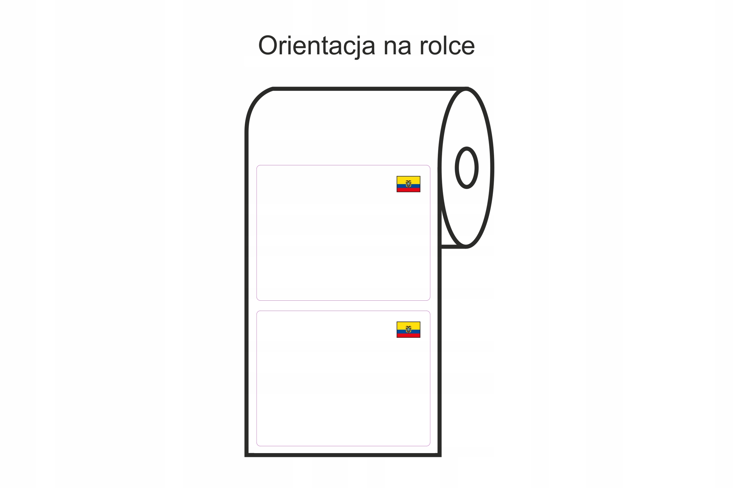 Ułożenie flagi Ekwadoru