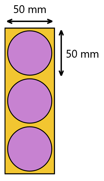 Układ etykiet na rolce