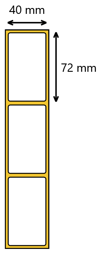 etykieta 40x72