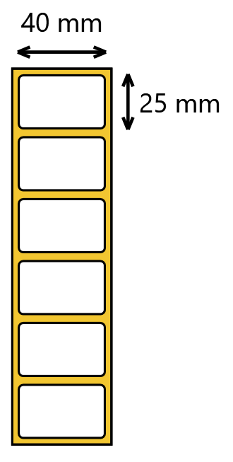 etykieta 40x25