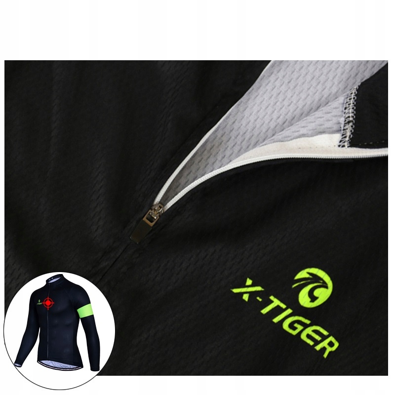 Bluza Kolarska Męska Z Ociepleniem Termoaktywna Wygodna Stylowa X-Tiger M