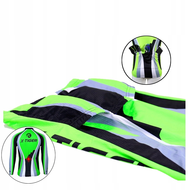 BLUZA NA ROWER MĘSKA ODDYCHAJĄCA TERMO ODBLASK PRO