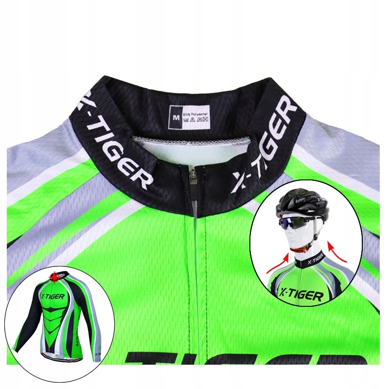 Bluza Kolarska Męska Z Ociepleniem Termoaktywna Wygodna Stylowa X-Tiger M