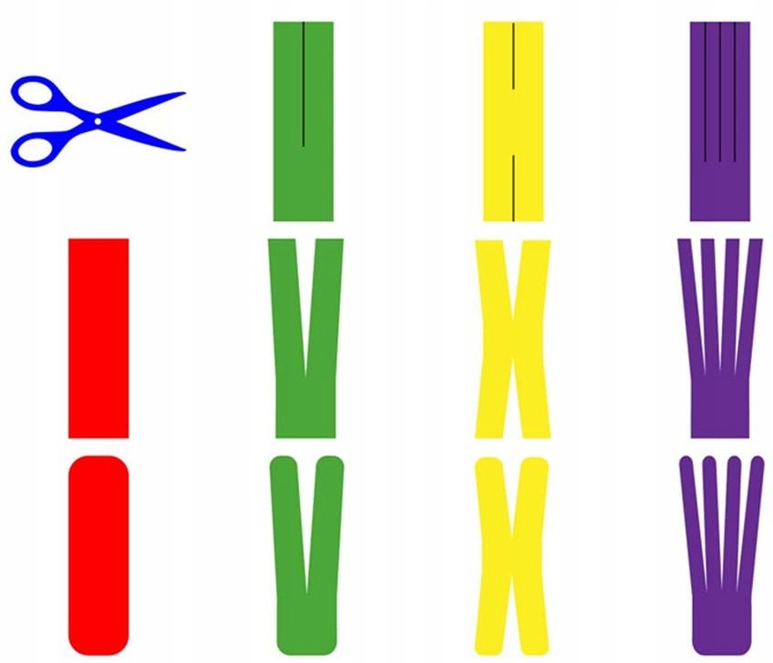 TAŚMA KINEZJOLOGICZNA TAPE TAPING KINESIOTAPING SKÓRY TWARZY 2,5cm 5m