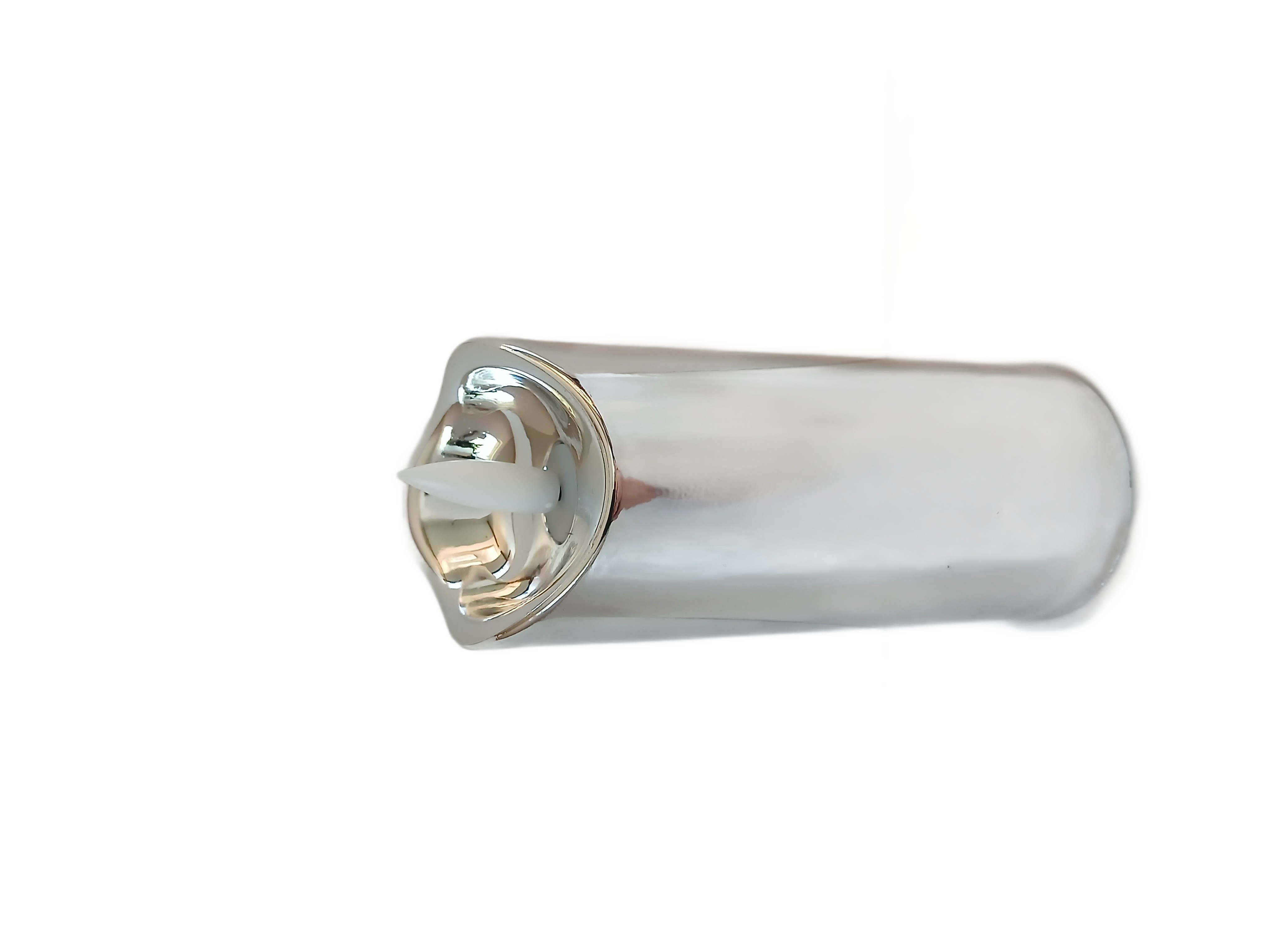 ŚWIECZKA LED Wkład do zniczy EFEKT PŁOMIENIA - 12,5 cm /5,3cm SREBRNA