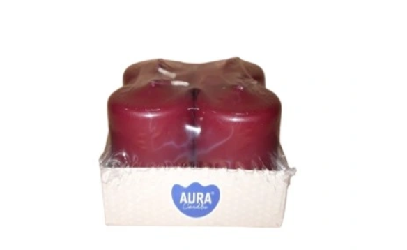 Bispol świece wotywne walce 40/60 4 szt burgund