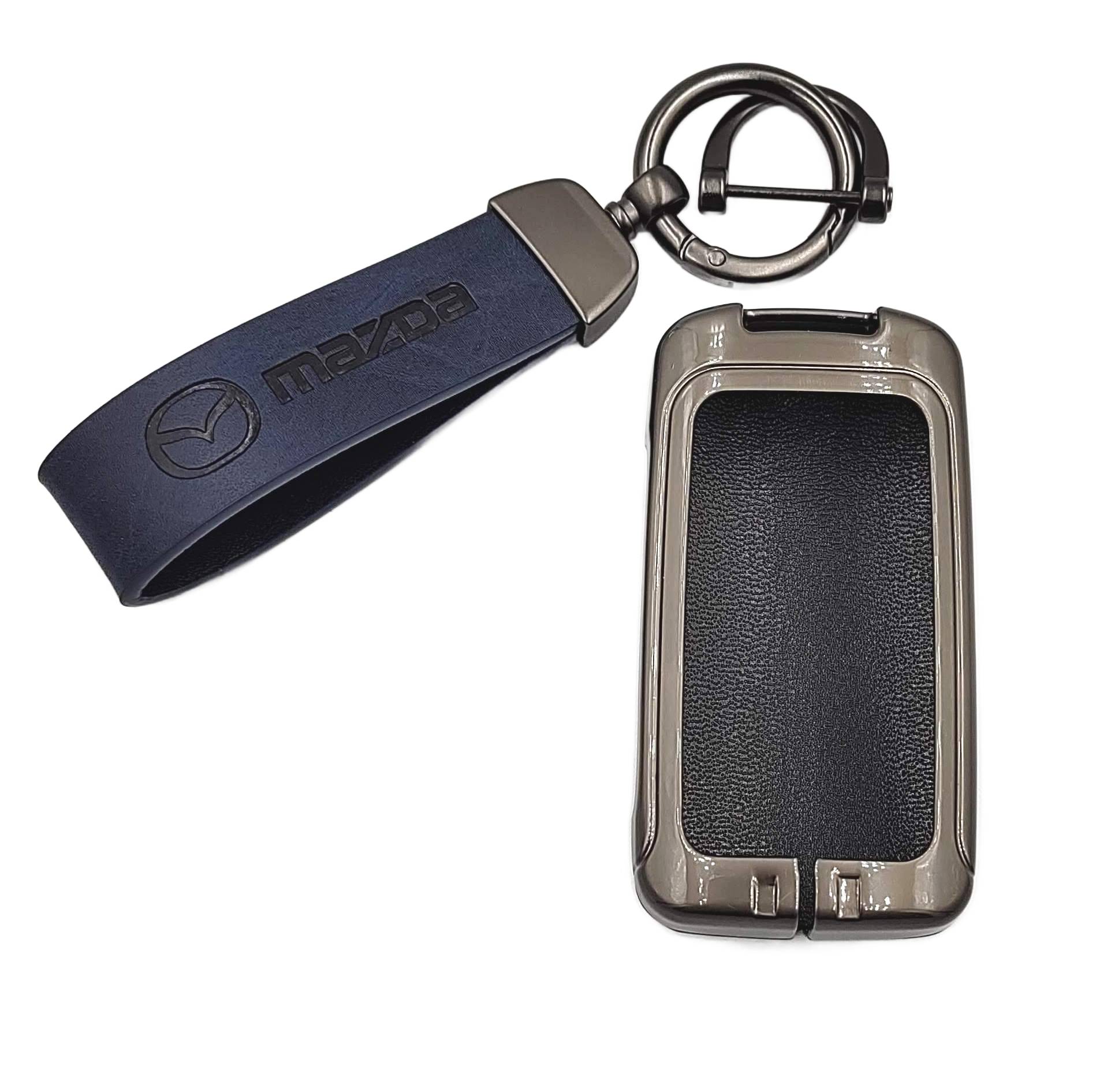 3w1 MAZDA ETUI na kluczyk pilot BRELOK skórzany Mazda 2 3 6 CX3 CX5 CX8 MX5