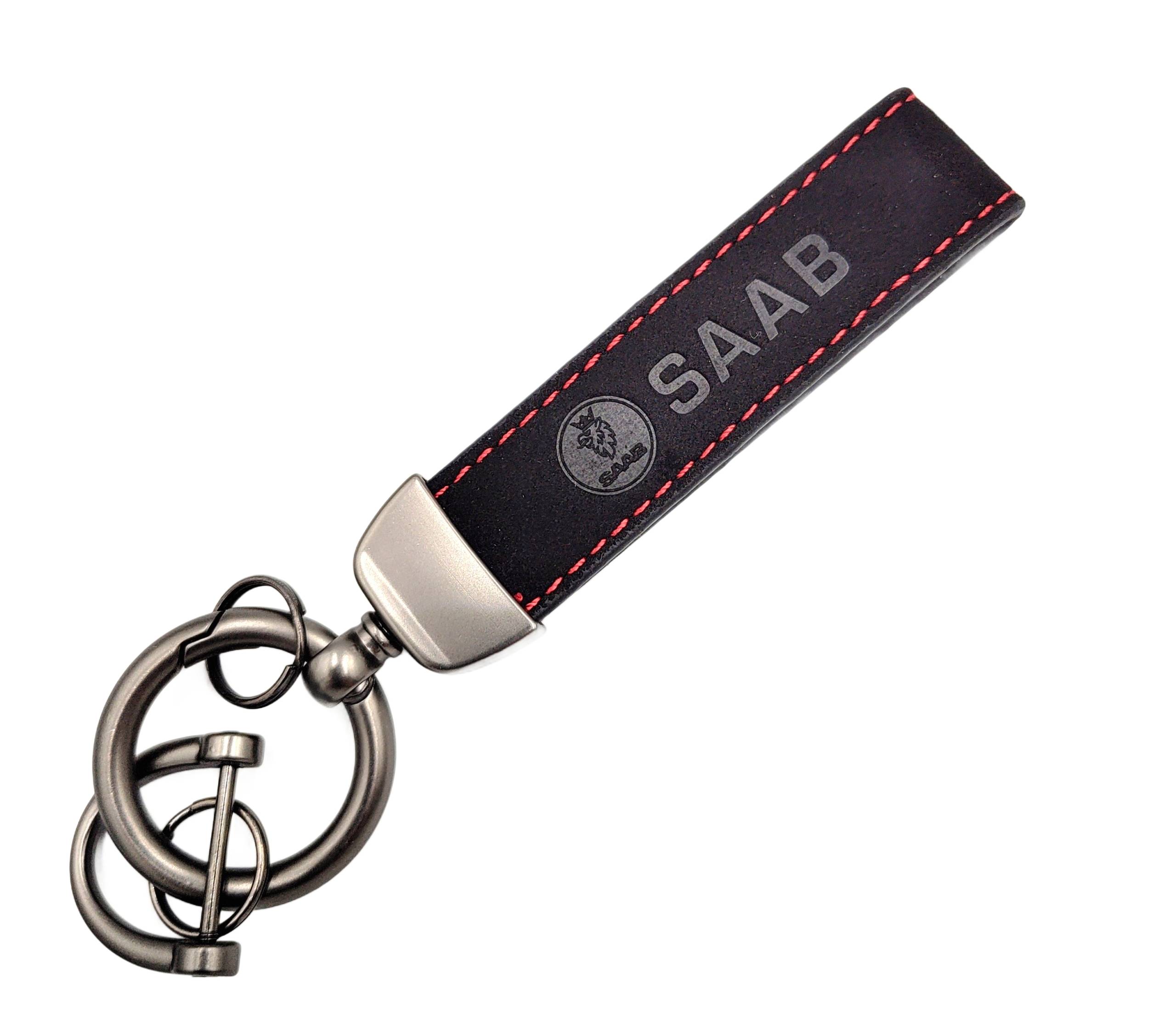SAAB BRELOK samochodowy SAAB BRELOCZEK do kluczy + pudełko na prezent