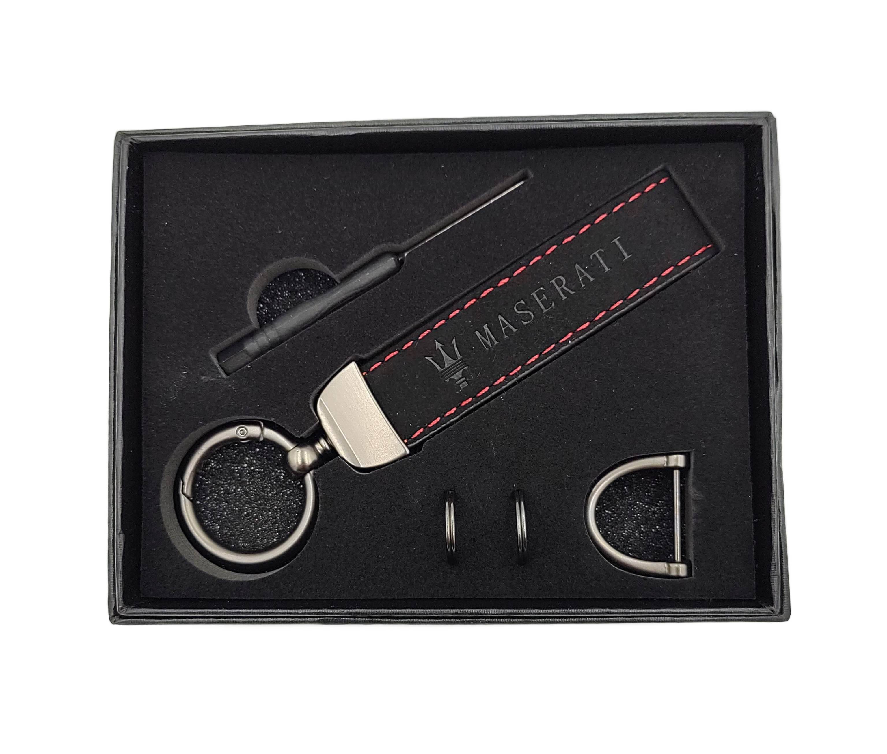 MASERATI BRELOK samochodowy BRELOCZEK do kluczy + pudełko na prezent
