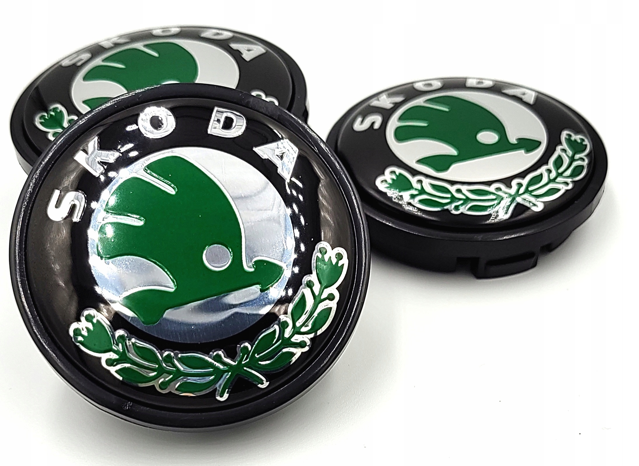 SKODA DEKIELKI na felgi zaślepki felg KAPSLE ŠKODA kołpaczki 56mm 4szt.