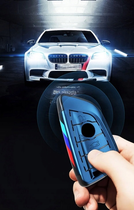 BMW etui M-POWER MOCNE etui na pilot + BRELOK do klucza BMW M-PERFORMANCE