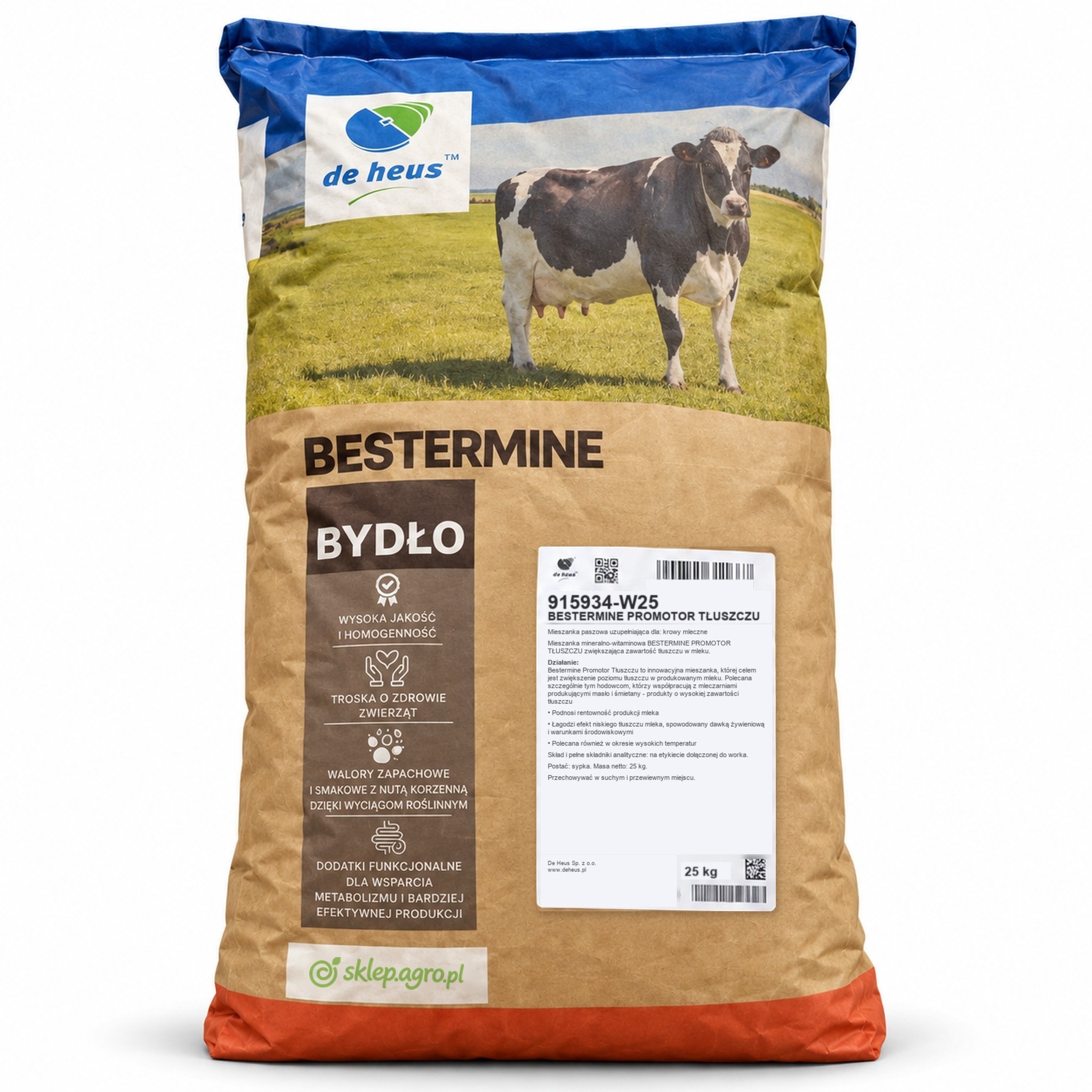 De Heus Bestermine Promotor Tłuszczu 25 kg