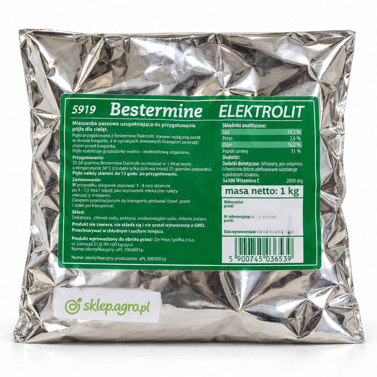 De Heus Bestermine Elektrolit 1 kg