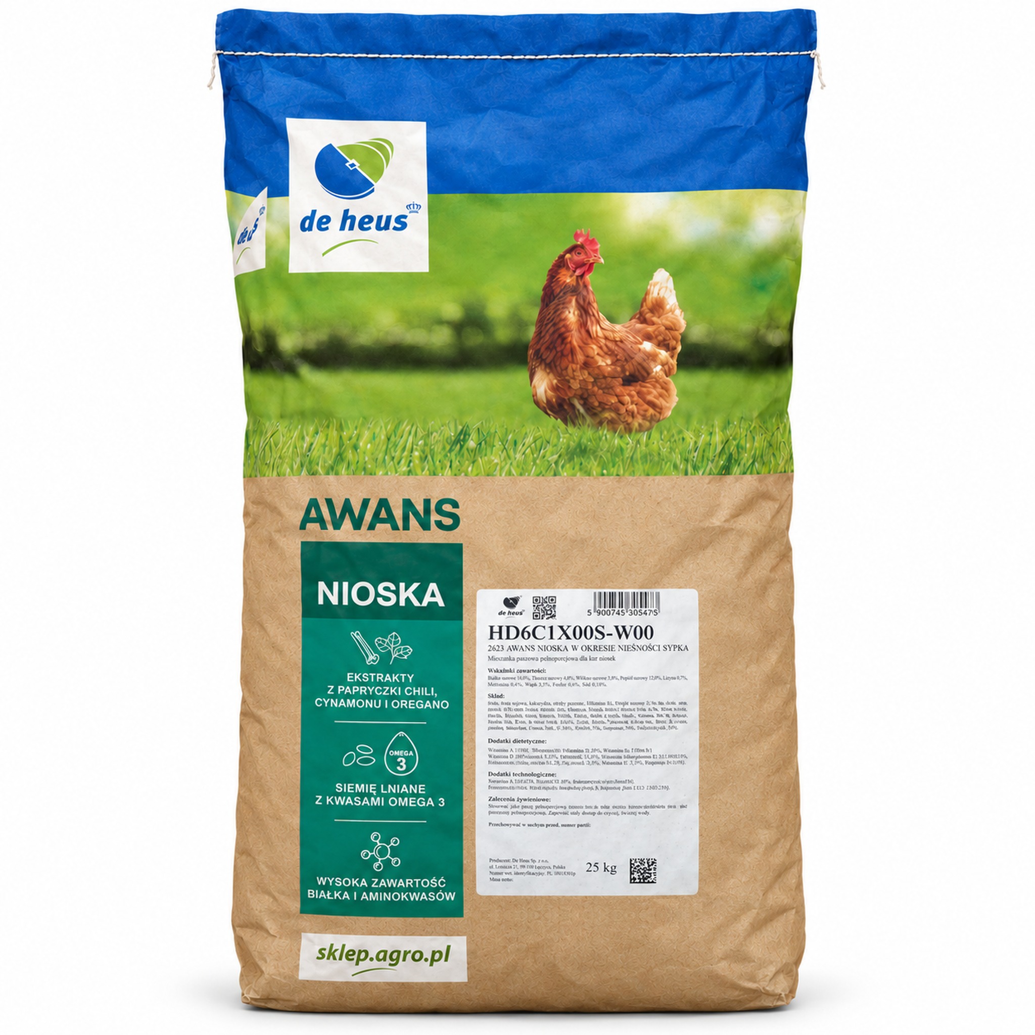 De Heus Awans Nioska sypka 25 kg