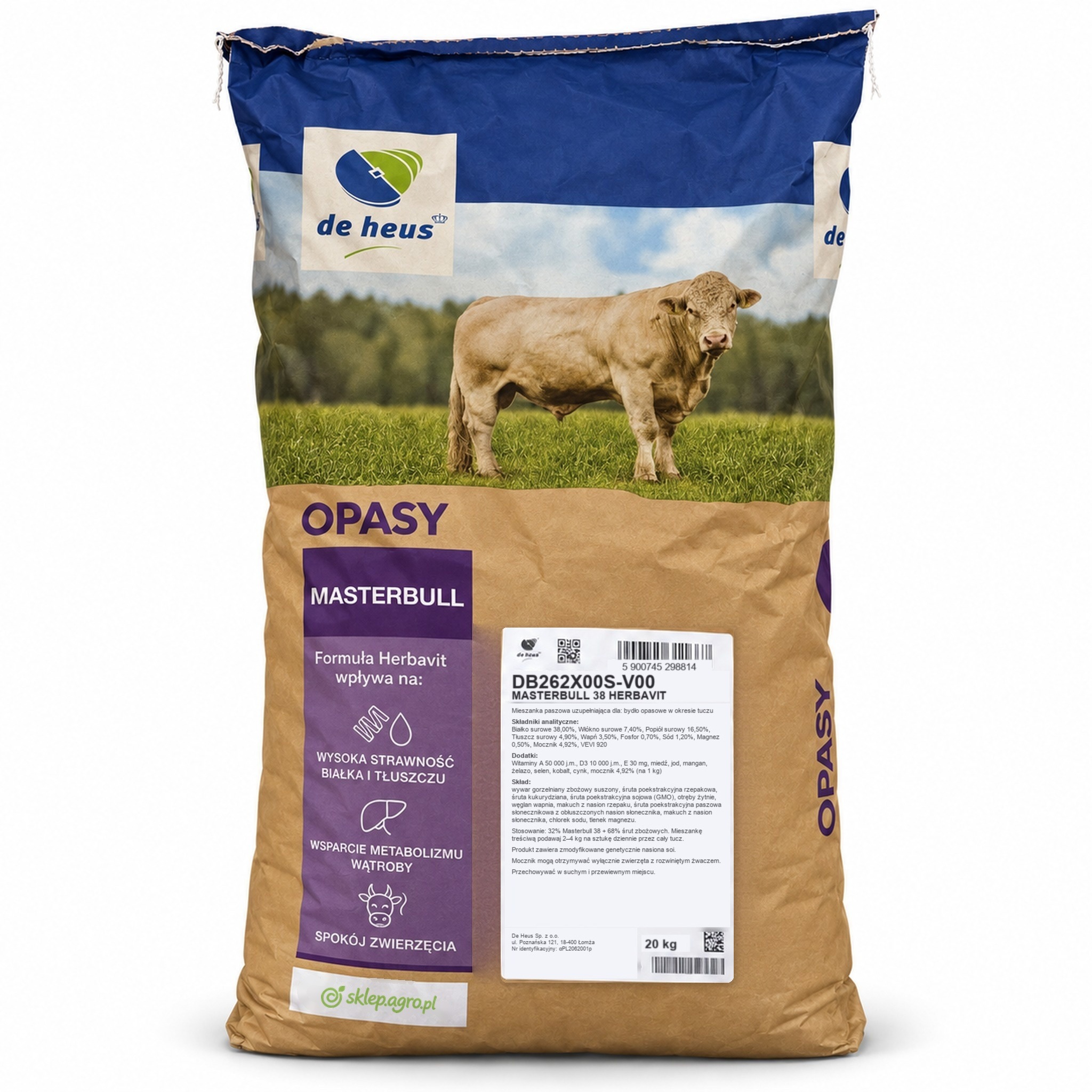 De Heus Masterbull 38 Herbavit 20 kg
