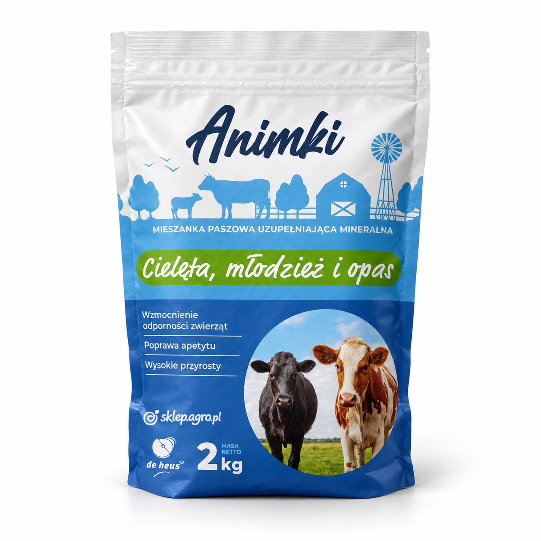 De Heus Animki Cielęta, młodzież i opas 2 kg
